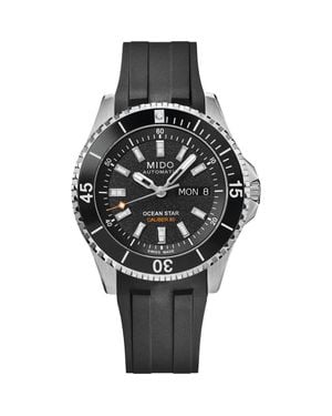 MIDO Ocean Star 200 Automatic Rubber Strap Watch, 42.5Mm - Black