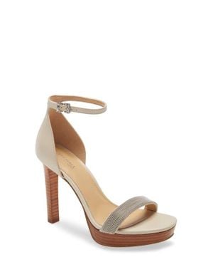 MICHAEL Michael Kors Margot Ankle Strap Sandal - Metallic