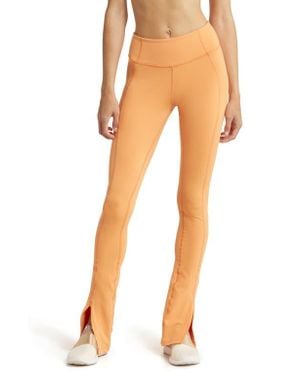Solely Fit Long Split Hem Leggings - Orange