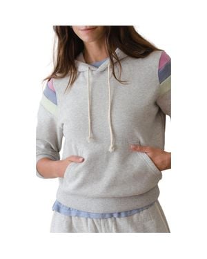 Marine Layer Colorblock Cloud 9 Fleece Hoodie - Gray