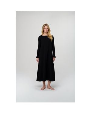 By Tess Collection Ana Ribbed Dress - Black