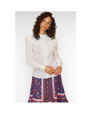 ModCloth Karina Edwardian Ruffle Blouse, X Gunne Sax - White