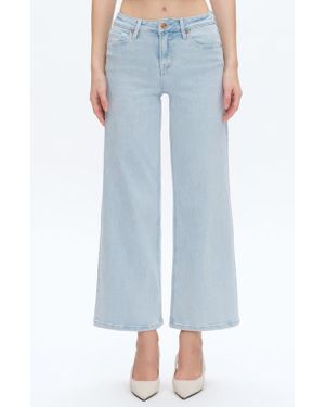 Bayeas Lisa Ankle Wide Leg Jeans - Blue