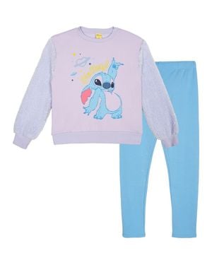 Disney Lilo & Stitch 2-Piece Fleece Sweatshirt And Leggings Set - Blue
