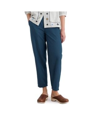 Seasalt Cornwall Vow Cave Organic Cotton Crop Tapered Pants - Blue