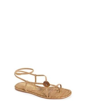 Sam Edelman Rillie Stone Embellished Thong Sandal - Natural