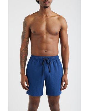 Saint Studio Lido Swim Trunks - Blue