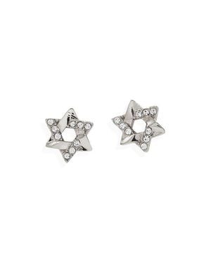 ALEX AND ANI Star Of David Mini Stud Earrings - Metallic