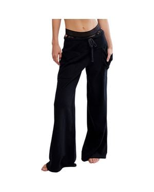 Free People Staycation Lounge Pants - Blue