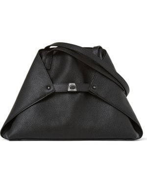 Akris Small Ai Leather Tote - Black