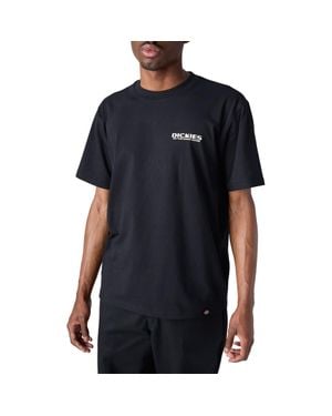 Dickies Burns Logo Cotton Graphic T-Shirt - Black
