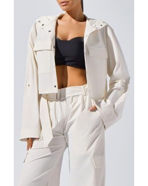 Heroine Sport Ava Crop Performance Jacket - White