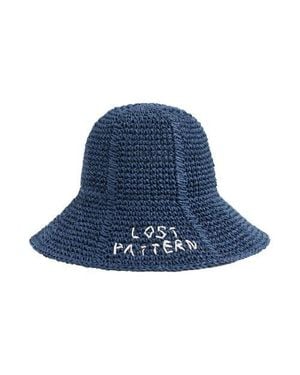 Lost Pattern Wanderlight Packable Straw Hat - Blue