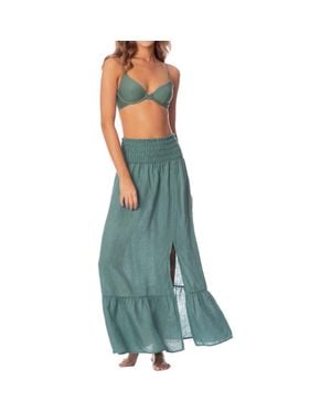 Maaji Aubrey Eucalyptus Cover-Up Skirt - Green