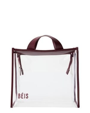 BEIS The Clear Stadium Tote - Red