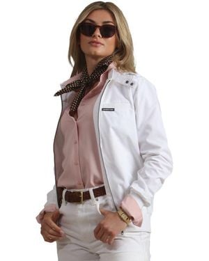 Members Only Classic Iconic Racer Jacket - White