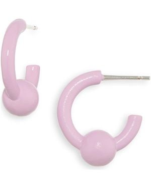 Justine Clenquet Sam Hoop Earrings - Pink