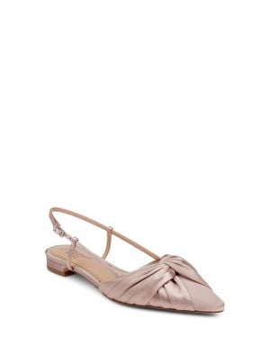 Badgley Mischka Zarah Pointed Toe Slingback Flat - Pink