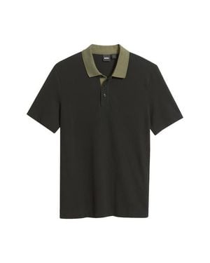 BOSS Parlay Cotton Polo - Black