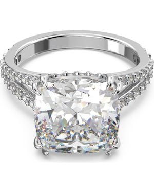 Swarovski Stilla Square Cocktail Ring - Metallic