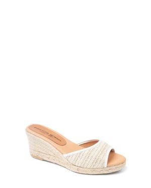 Patricia Green Sienna Raffia Espadrille Wedge Sandal - Pink