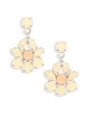 Simone Rocha Heartbloom Drop Earrings - Metallic