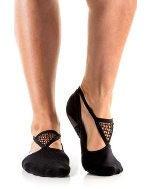 Arebesk Muse Cutout Gripper Socks - Black