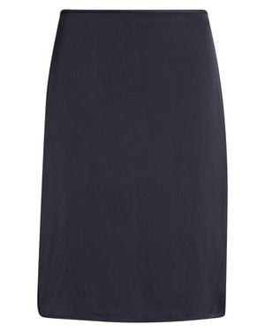 Jil Sander Fluid Sablé Virgin Wool A-Line Skirt - Blue
