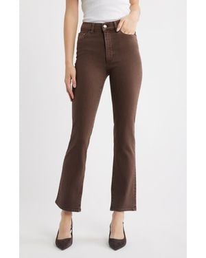 DL1961 Halle Straight High Rise Instasculpt Jeans - Brown