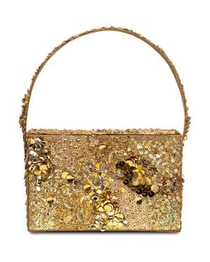 Simitri Sequin Box Clutch - Metallic