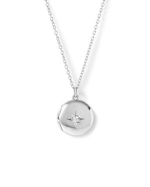 Astley Clarke Biography Midi Locket Necklace - White