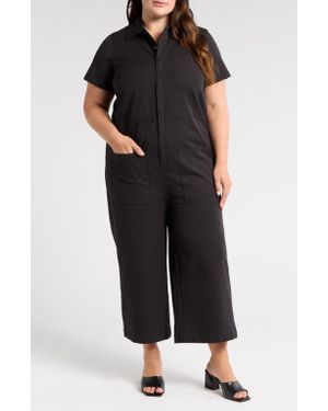 UNIVERSAL STANDARD Kate Twill Jumpsuit - Black