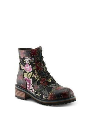 Spring Step L'Artiste Fantastic Lace-Up Boot - Black