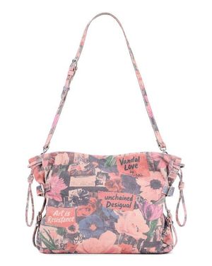 Desigual Collage Denim Tote - Red