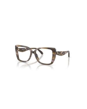 Tory Burch 53Mm Square Optical Glasses - Purple