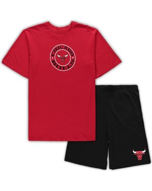 Concepts Sport Chicago Bulls Big & Tall T-Shirt & Shorts Sleep Set - Red