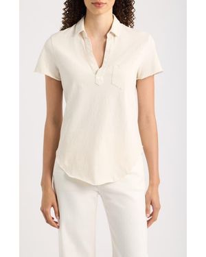 Frank & Eileen Cotton Perfect Polo - White