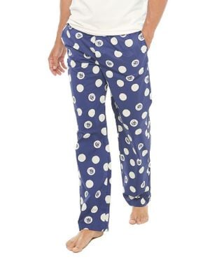 The Lazy Poet Drew Tiger Dots Pajama Pants - Blue