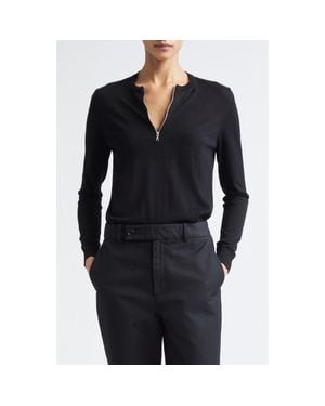 Partow Mallory Half Zip Sweater - Blue