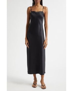 Toccin Lou Lou Satin Slipdress - Black