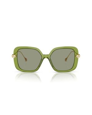 Swarovski 55Mm Square Sunglasses - Green