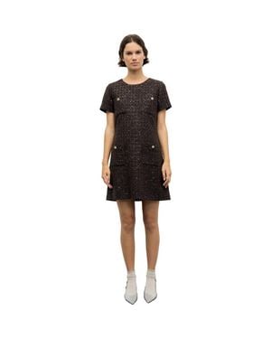 Gerard Darel Coni Short Sleeve Shift Mini Dress - Black