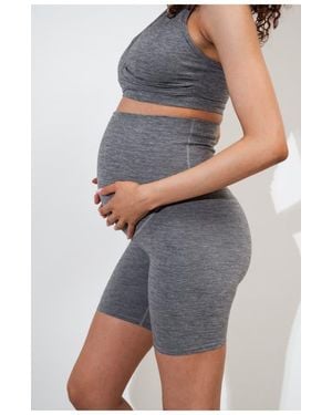 Vitaly Daydream Maternity Rider Short - Gray