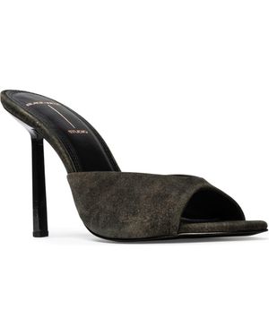 Black Suede Studio Nori 100 Sandal - Black