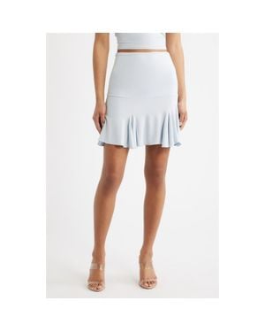 Bella Venice Margot Godet Hem Miniskirt - Blue