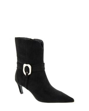 BCBGMAXAZRIA Zoryn Belted Pointed Toe Boot - Black