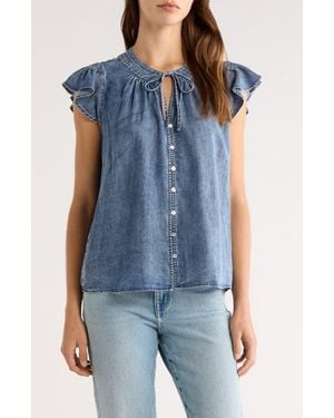 Rails Aviva Chambray Button-Up Shirt - Blue