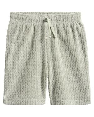 Reiss Kids' Tide Cable French Terry Shorts - Green