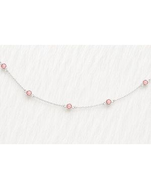 Zuvan October Birthstone Bracelet Opal - Black