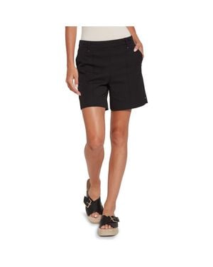 Lyssé Ntials Amanda Stretch Twill Shorts - Black